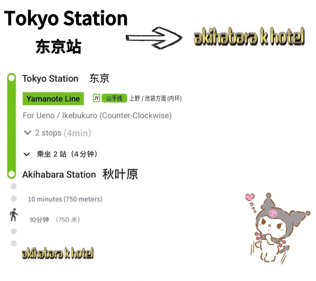 Ferienwohnung Akihabara K Präfektur Tokio Exterior foto